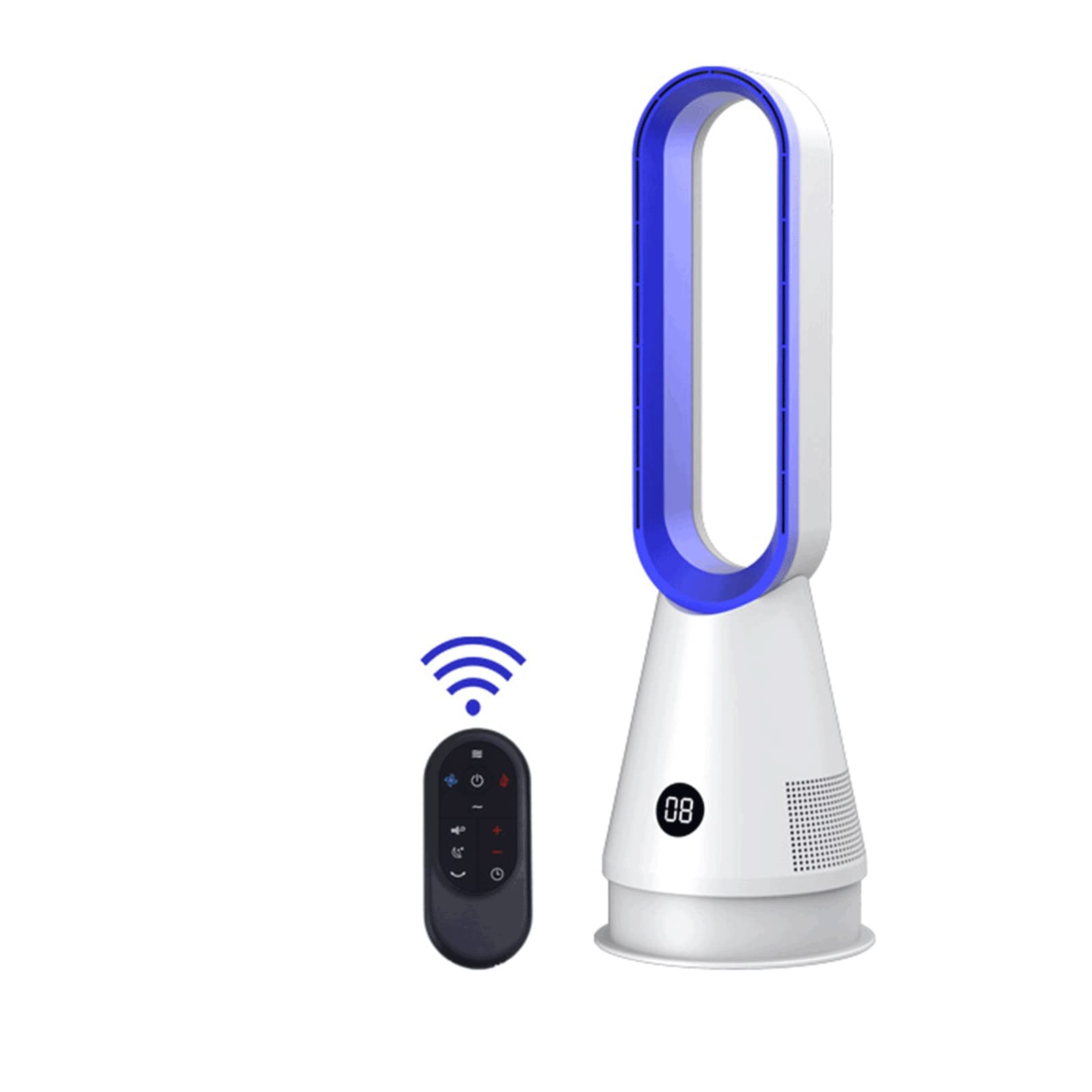 扇風機・サーキュレーター BLADELESS FAN Amazon.com: Bladeless Fan with Remote and Air Purifier Tower